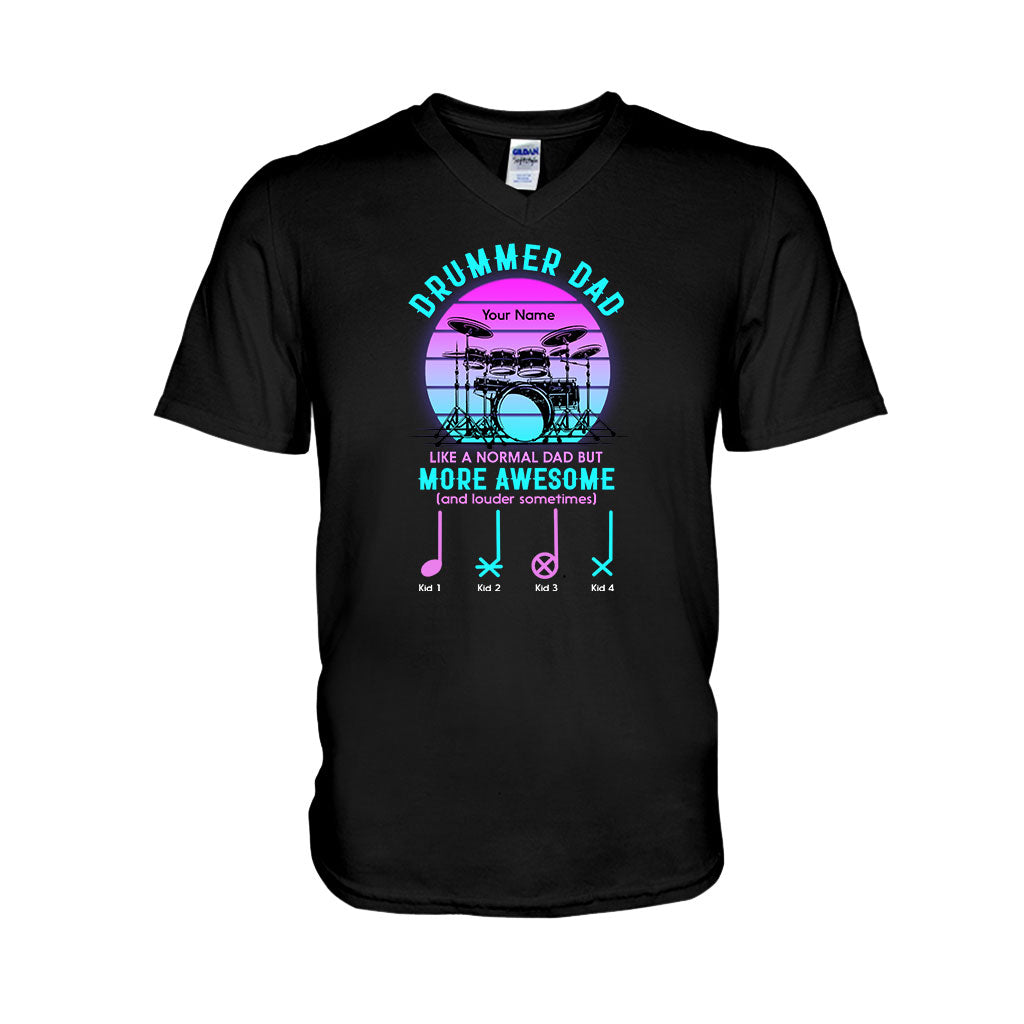 Drummer Dad - Personalized Father's Day T-shirt and Hoodie