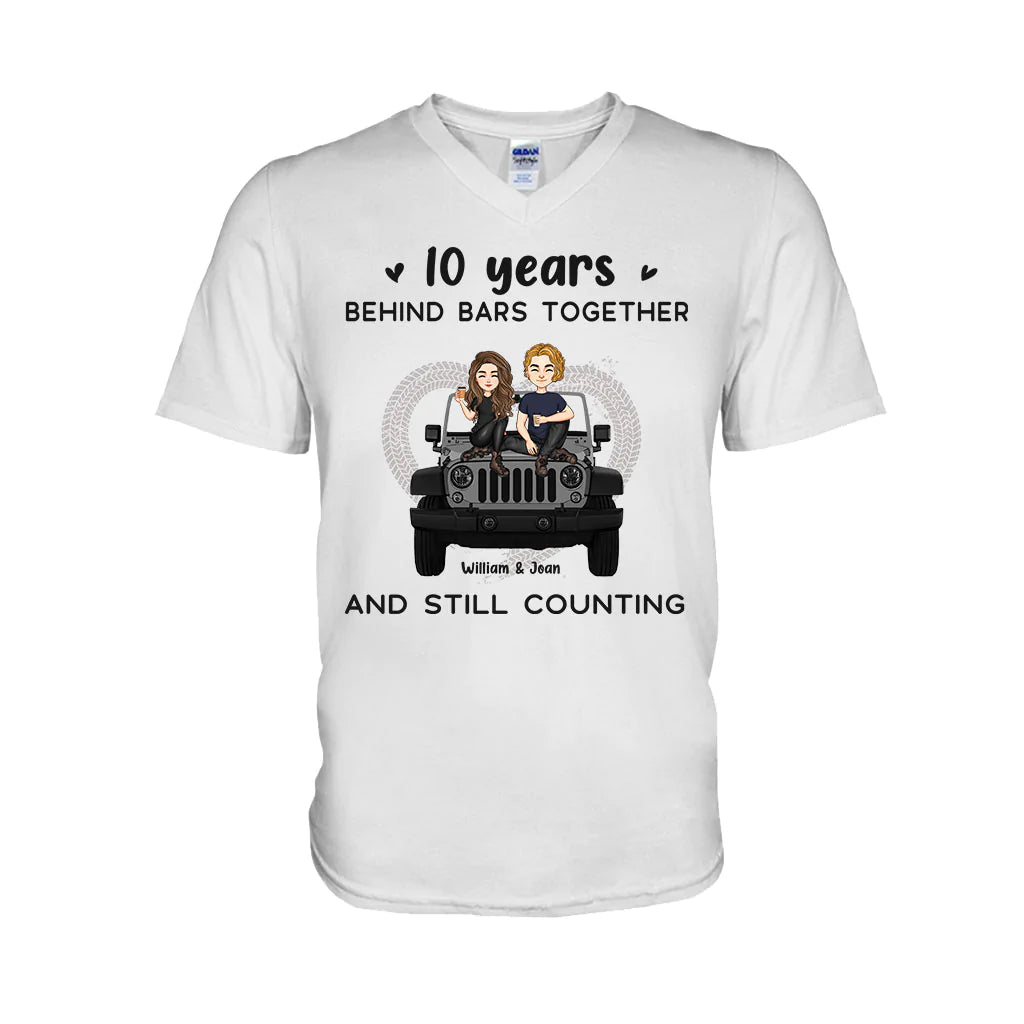Years Of Life Behind Bars - Personalized Couple Car T-shirt and Hoodie