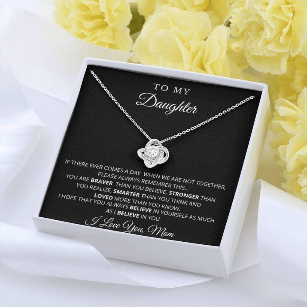 To My Daughter On Becoming A Mother Gift Daughter After Pregnancy - Daughter Love Knot Necklace 0921