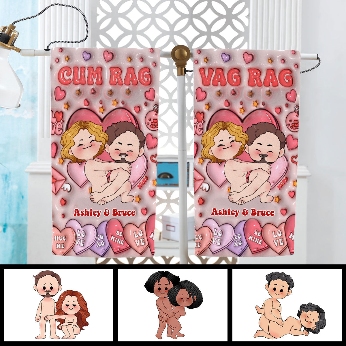 Cum Rag - Personalized Couple Towel