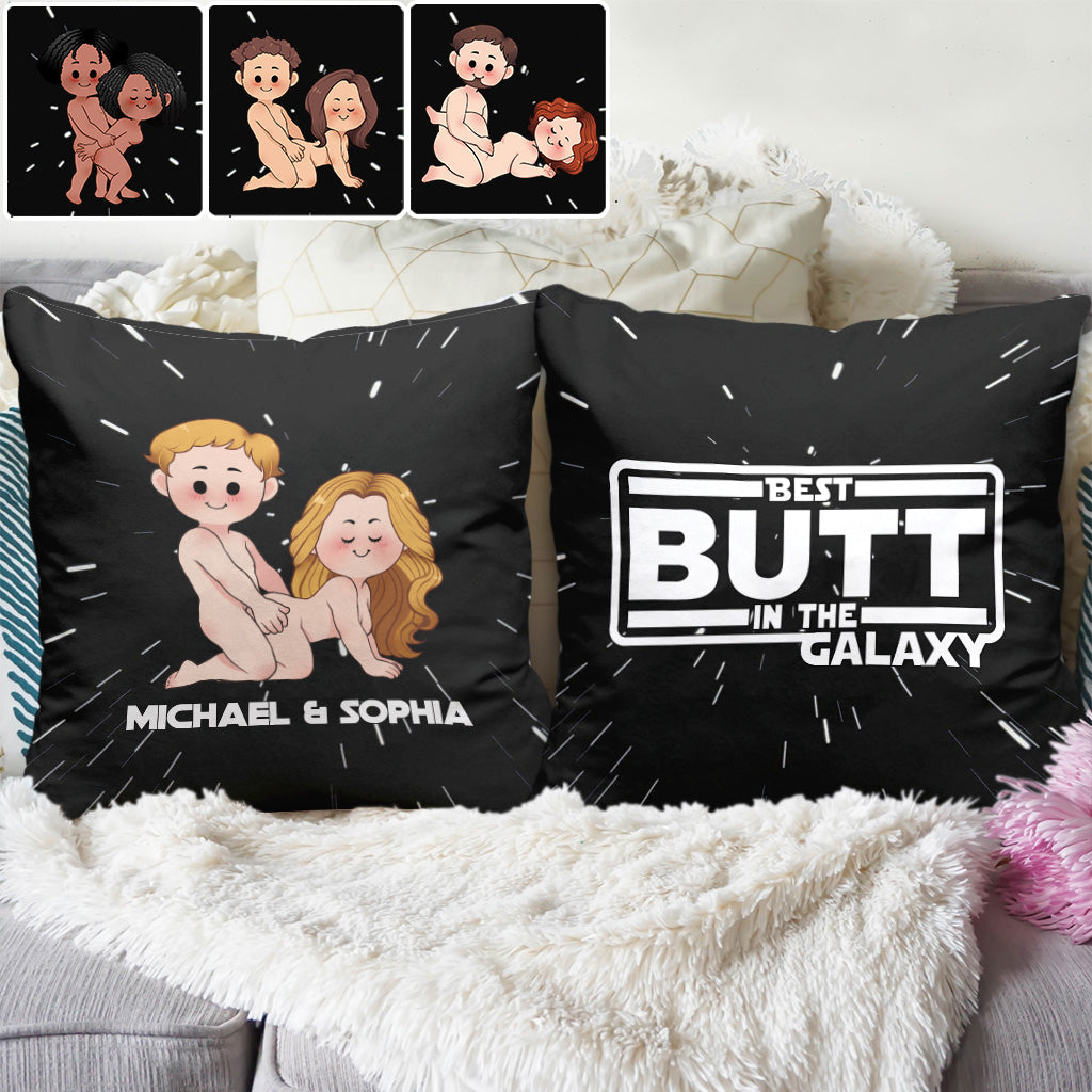 Best Butt In The Galaxy - Personalized The Force Throw Pillow
