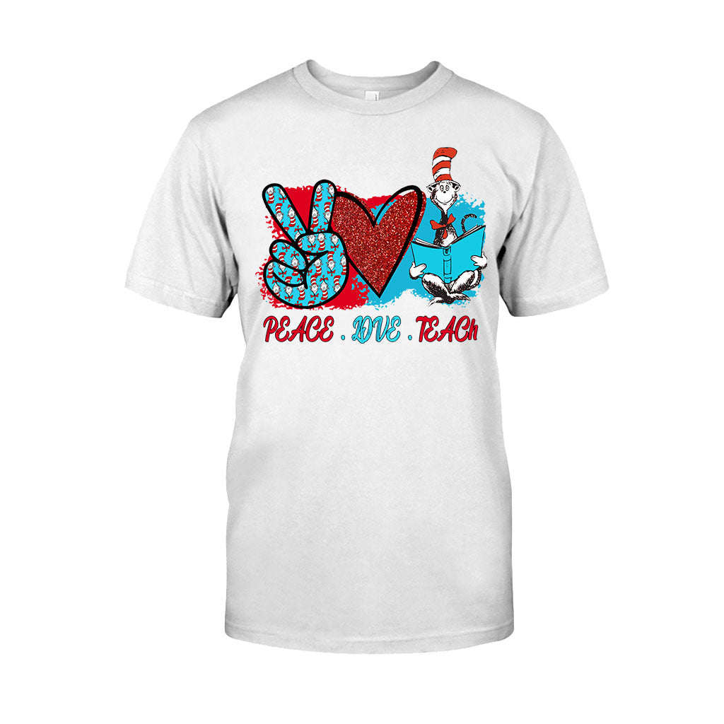 Peace Love Teach - Teacher Of All Things T-shirt And Hoodie