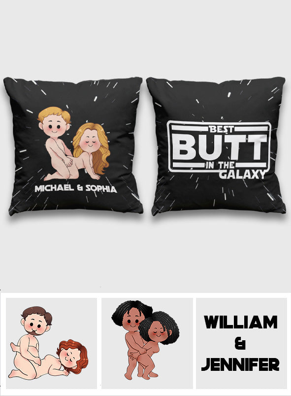 Best Butt In The Galaxy - Personalized The Force Throw Pillow