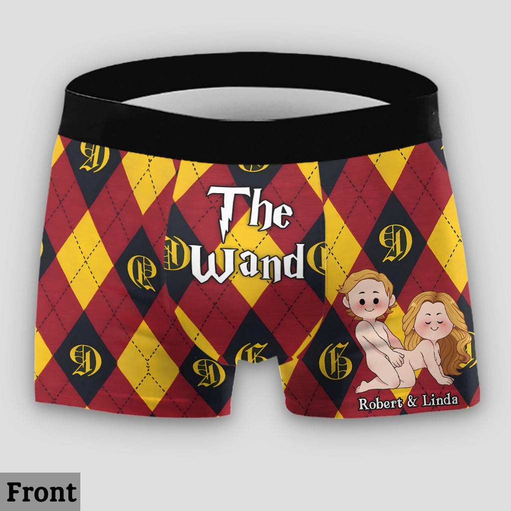 Chamber Of Secrets - Personalized Couple Lace Border Women Briefs And Men’s Boxer Briefs