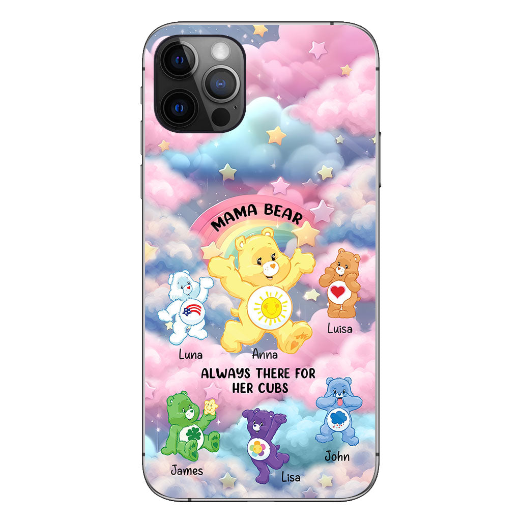 Mama Bear Always There - Personalized Mother Phone Case