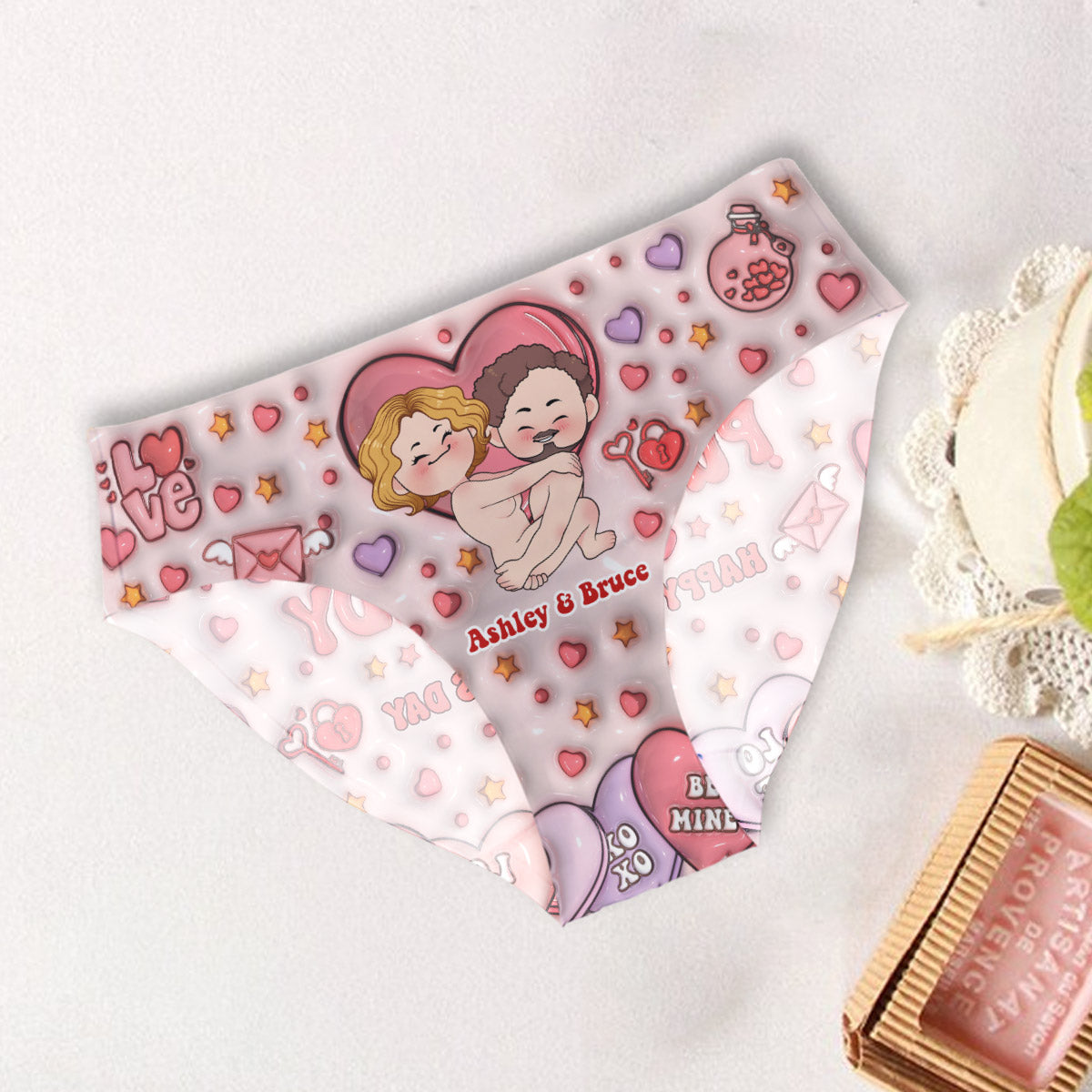 Get Your WIlly Ready - Personalized Couple Women Briefs & Men Boxer Briefs