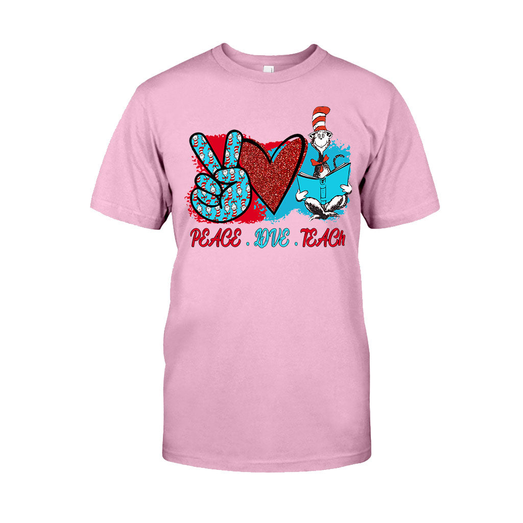 Peace Love Teach - Teacher Of All Things T-shirt And Hoodie