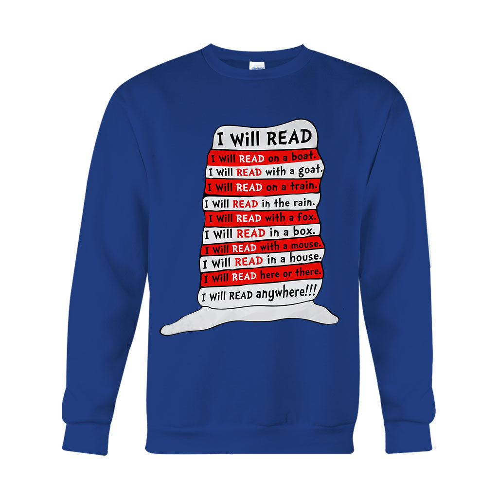 I Will Read Anywhere - Teacher Of All Things T-shirt And Hoodie