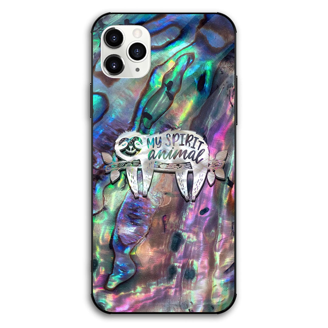 My Spirit Animal - Sloth Seashell Pattern Print Phone Case