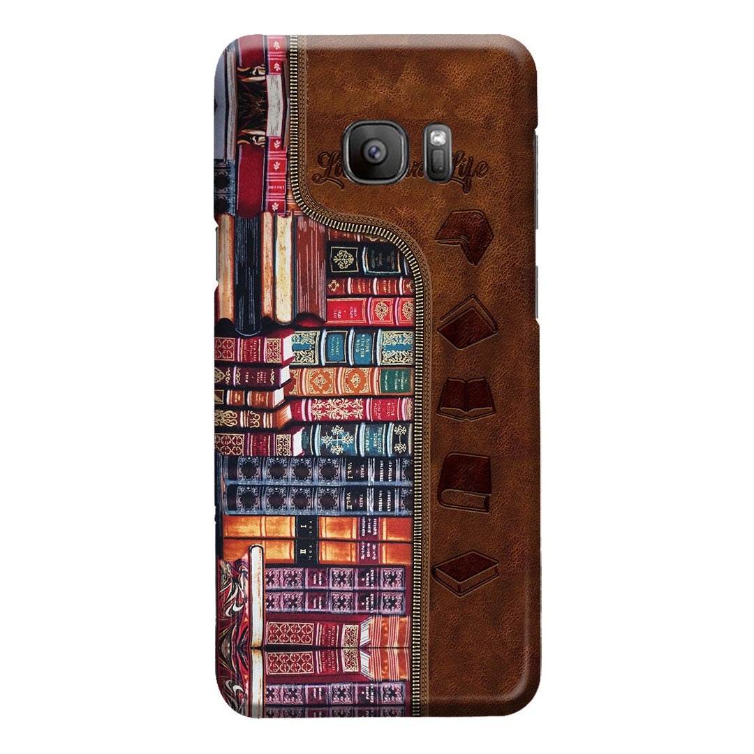 Librarian Leather Pattern Print Phone Case