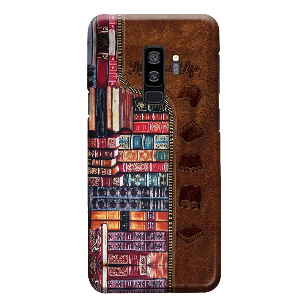 Librarian Leather Pattern Print Phone Case