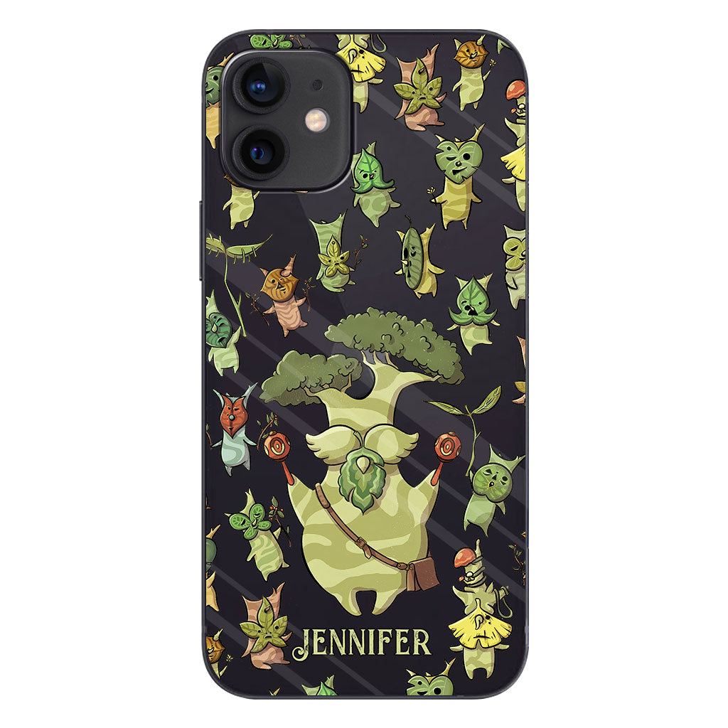 Funny Green Tree - Personalized The Adventurer Clear Phone Case