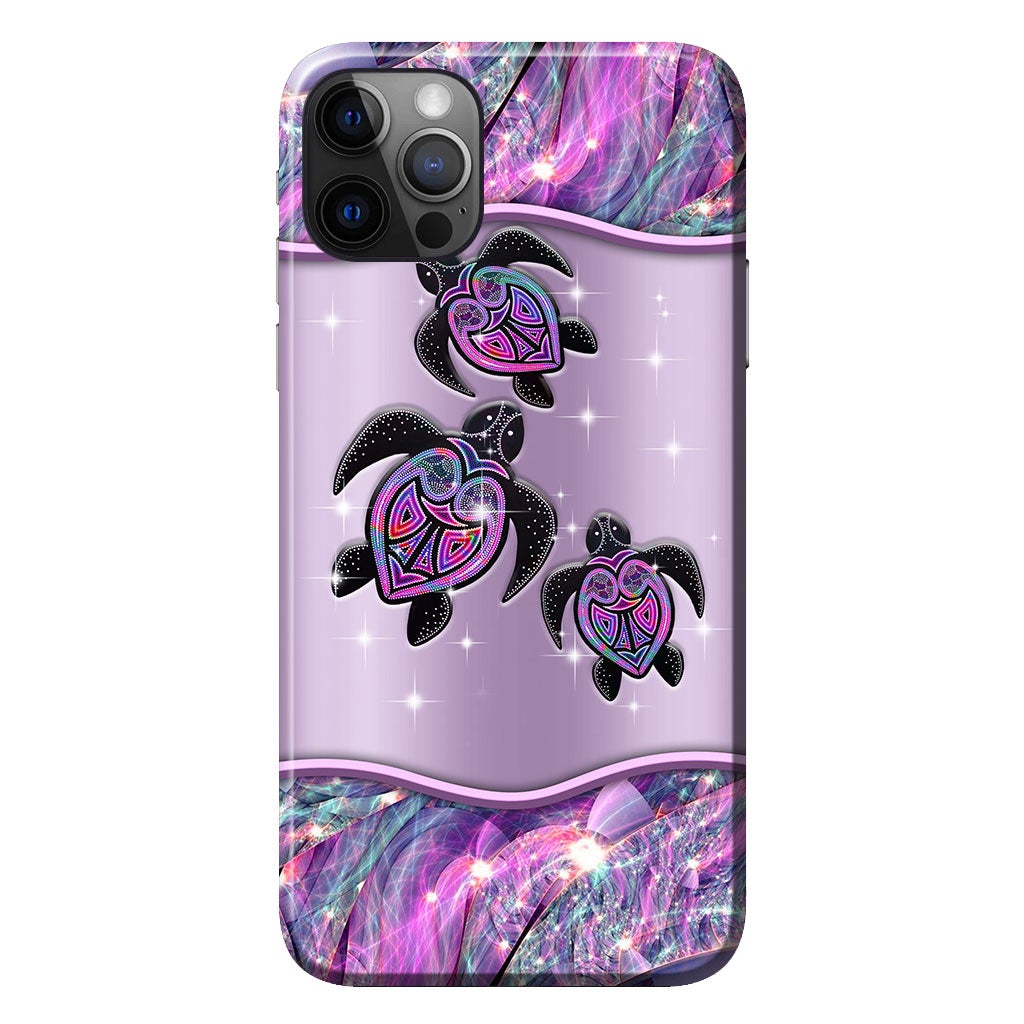 Purple Turtle - Aboriginal Australian Personalized Phone Case