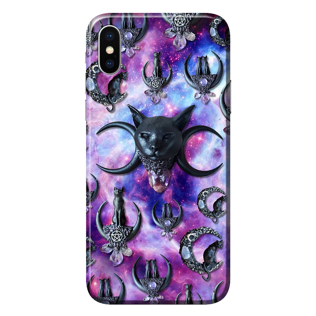 Black Cat And Moon 3D Pattern Printed Phone Case