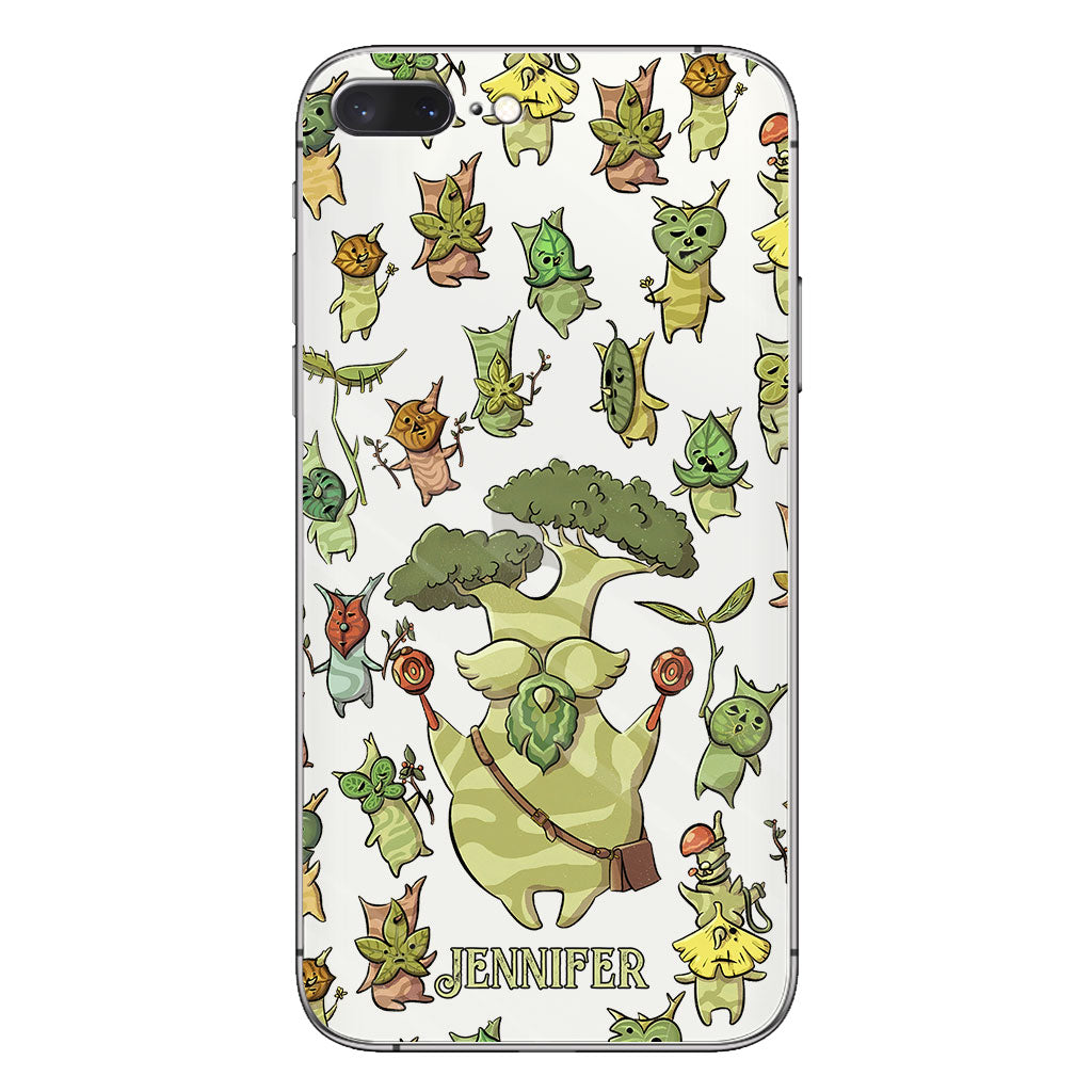 Funny Green Tree - Personalized The Adventurer Clear Phone Case