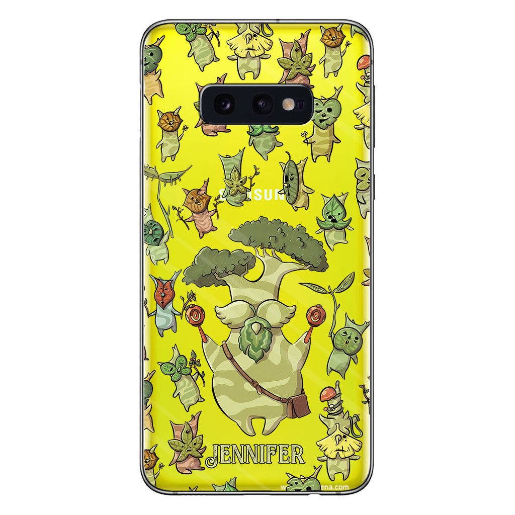 Funny Green Tree - Personalized The Adventurer Clear Phone Case