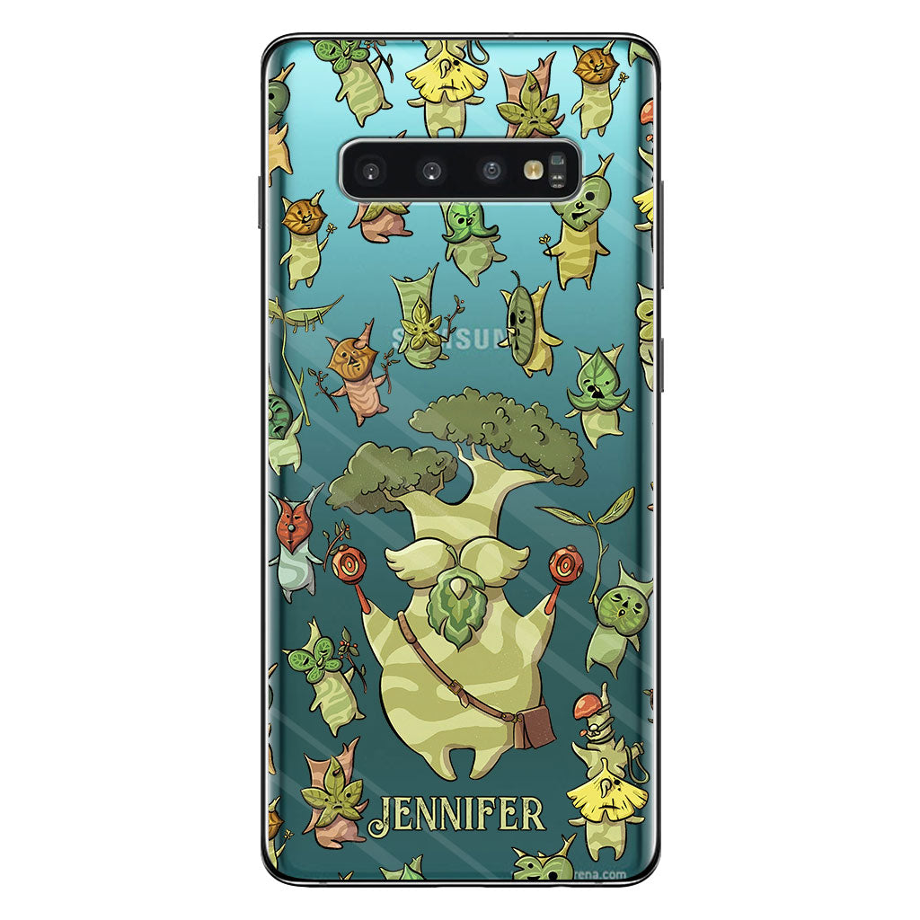 Funny Green Tree - Personalized The Adventurer Clear Phone Case