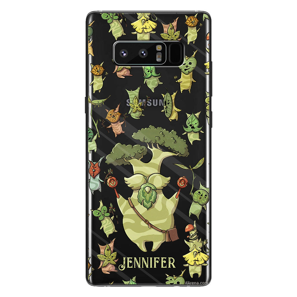 Funny Green Tree - Personalized The Adventurer Clear Phone Case