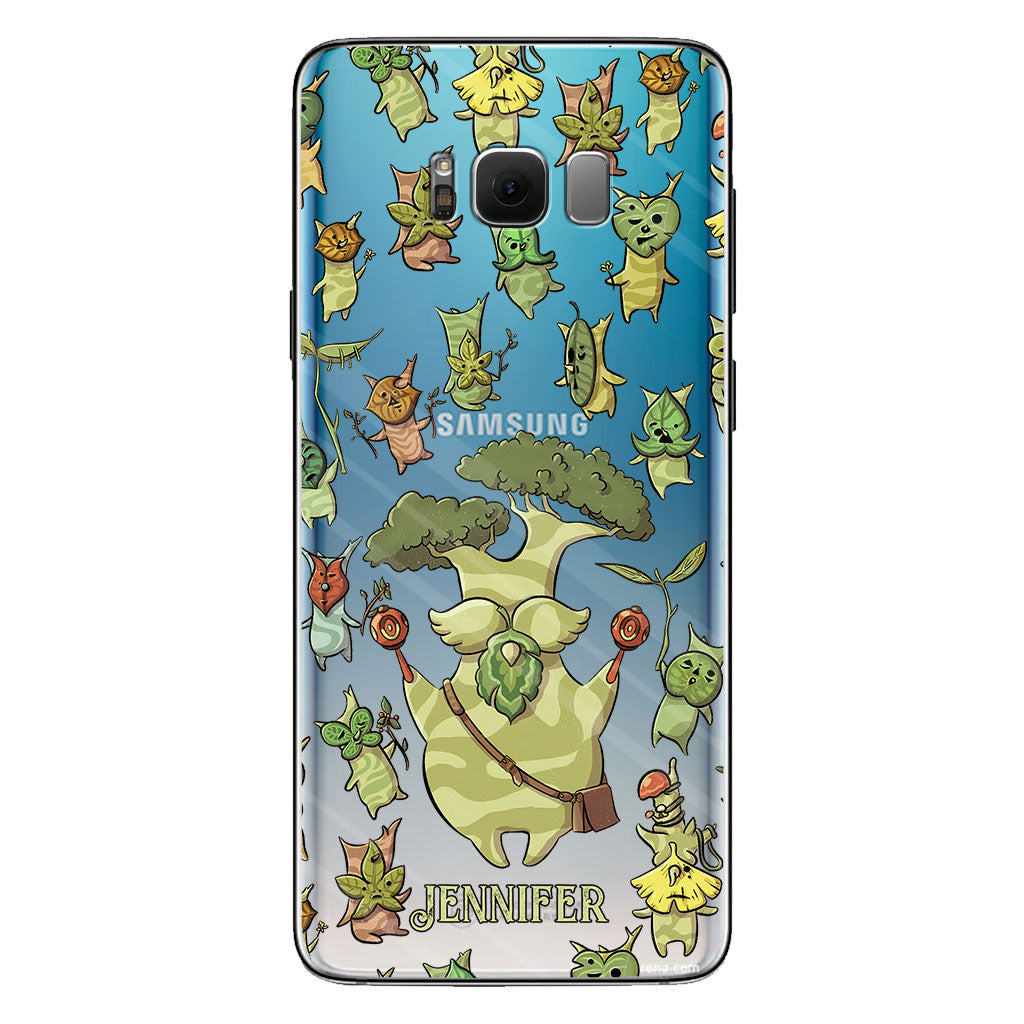 Funny Green Tree - Personalized The Adventurer Clear Phone Case