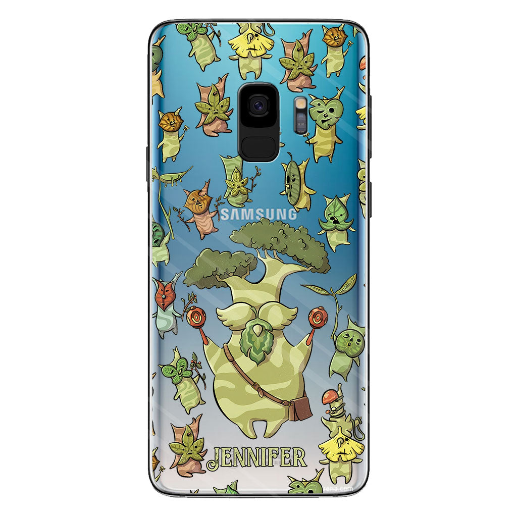 Funny Green Tree - Personalized The Adventurer Clear Phone Case