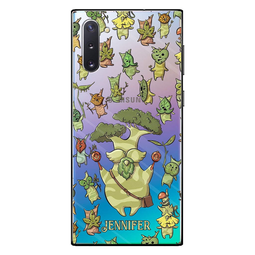 Funny Green Tree - Personalized The Adventurer Clear Phone Case