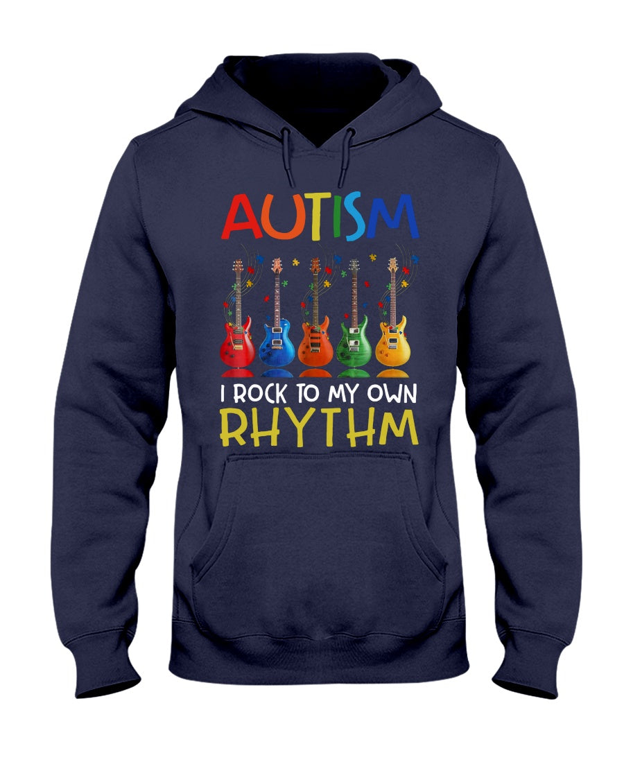 Autism I Rock To My Own Rhythm - Autism Awareness T-shirt and Hoodie 0921