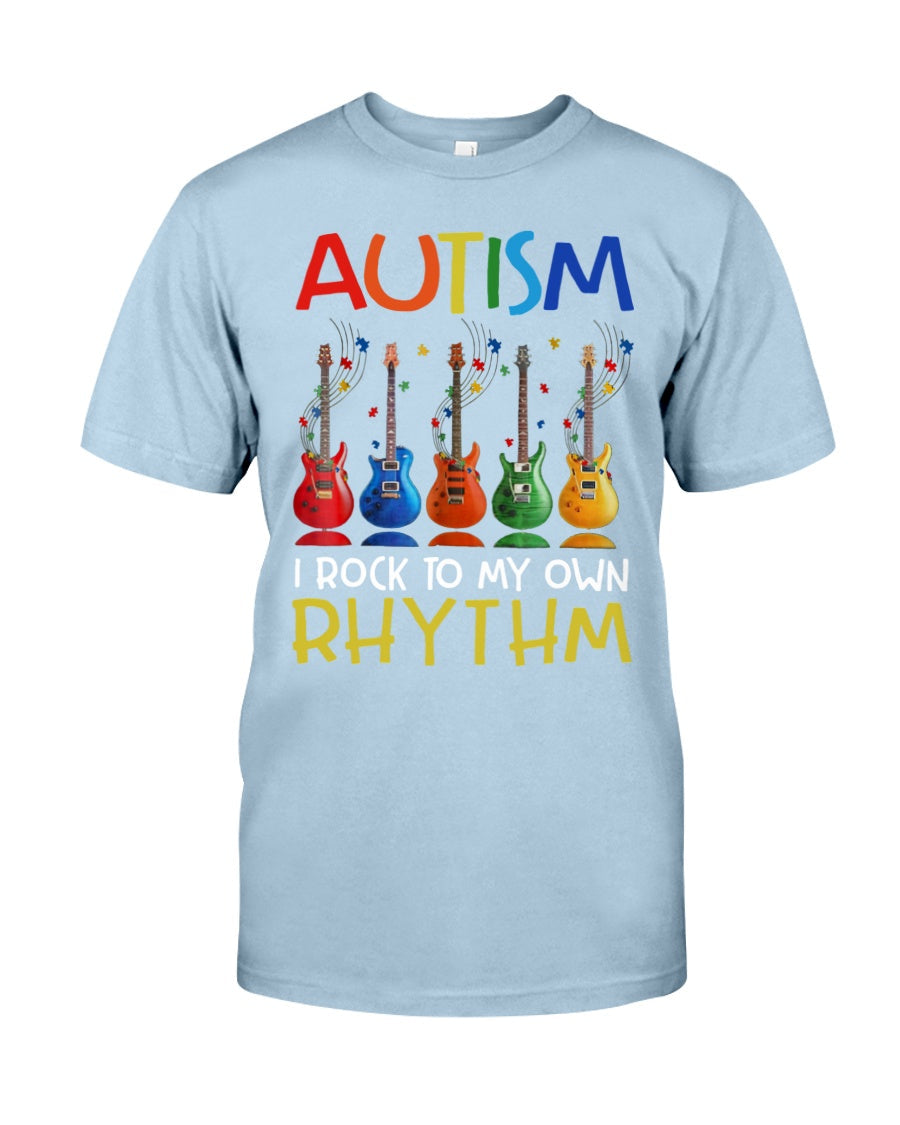 Autism I Rock To My Own Rhythm - Autism Awareness T-shirt and Hoodie 0921