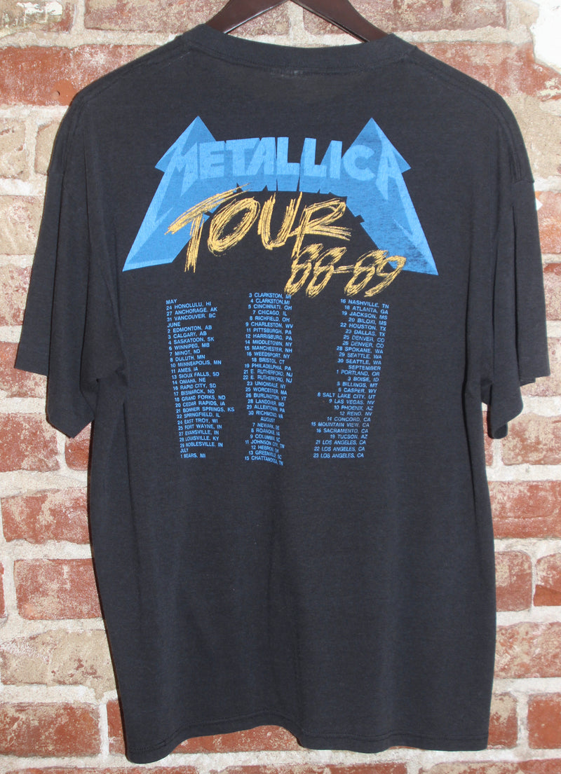 Ijzig Zuigeling Vertrek naar 1988-1989 Metallica "...And Justice for All" Tour Shirt – Animal House  Venice