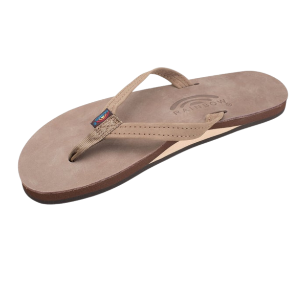 Rainbow Sandals Womens Single Layer Premier Leather Narrow Strap - Sierra  Brown - Ladies Medium / 6.5-7.5 - Walmart.com