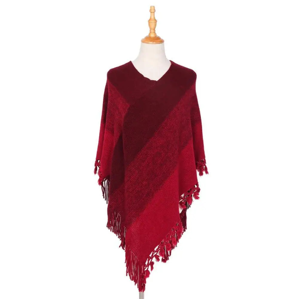 Poncho vetement femme hiver - Maison Catamarca