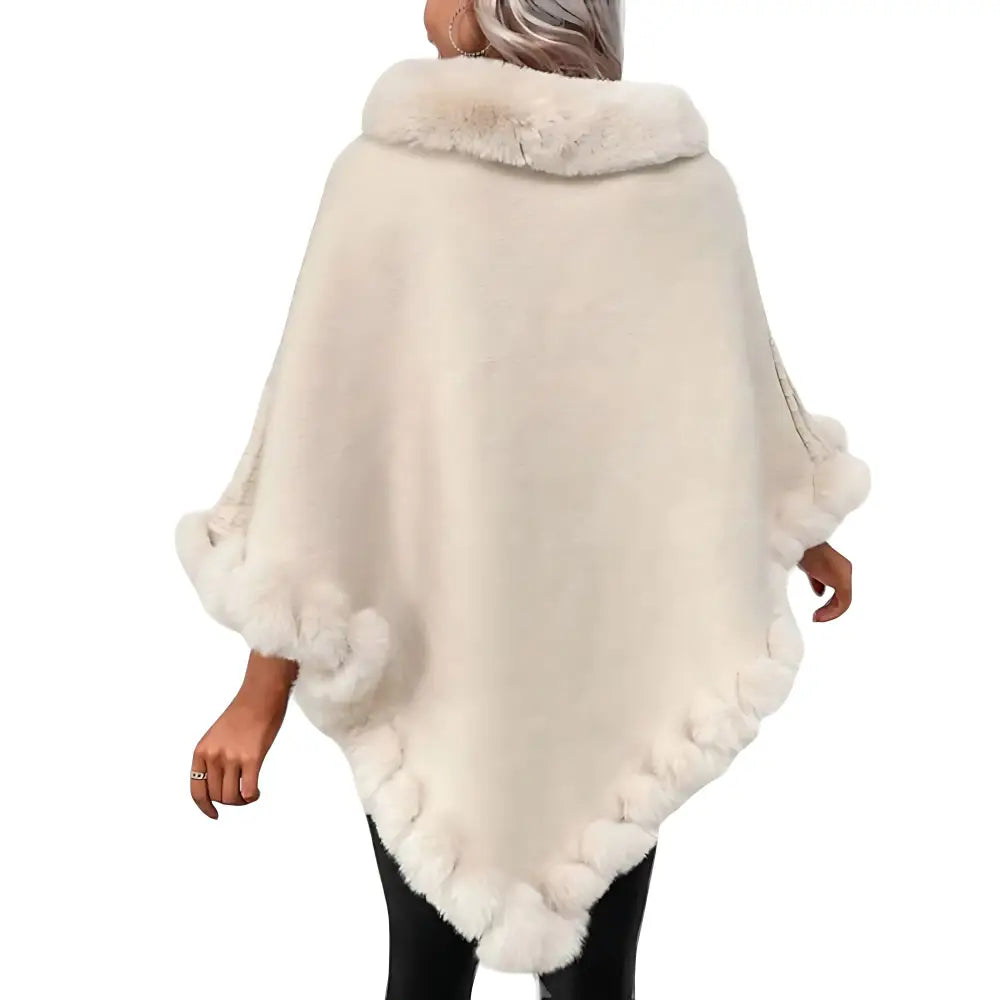 Poncho plaid polaire femme Maison Catamarca