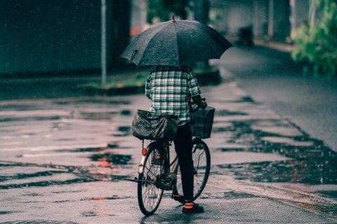 La protection pluie vélo qui remplace le vêtement de pluie (poncho