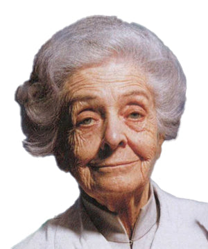 Rita Levi-Montalcini, científica italiana que recibió el Premio Nobel de Medicina en 1986  junto con su colega Stanley Cohen por su trabajo en el campo de los Factores de Crecimiento. El sérum, la crema de día, la crema de noche y el contorno de ojos de Mila Bonis Cosmética natural incluyen factores de crecimiento.