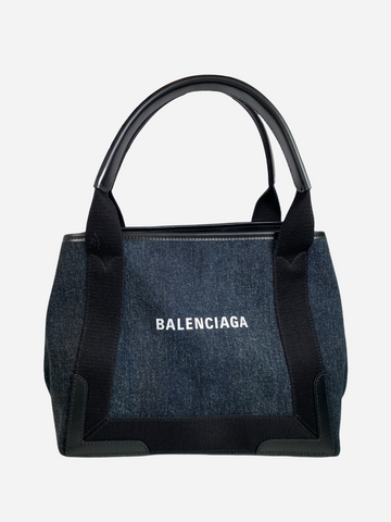 balenciaga denim tote bag