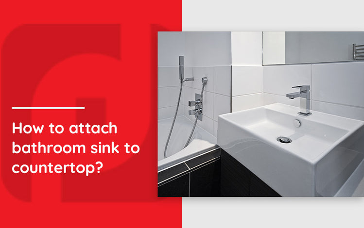 attach bathroom sink to cabinet