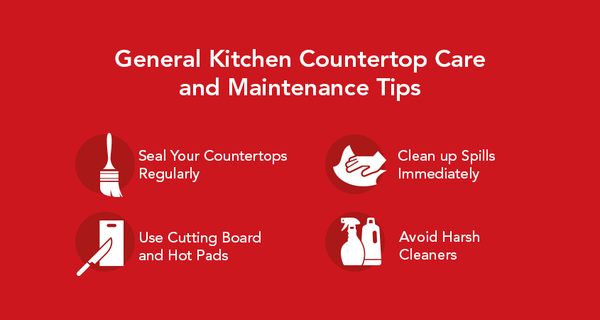 Countertop care and maintenance tips