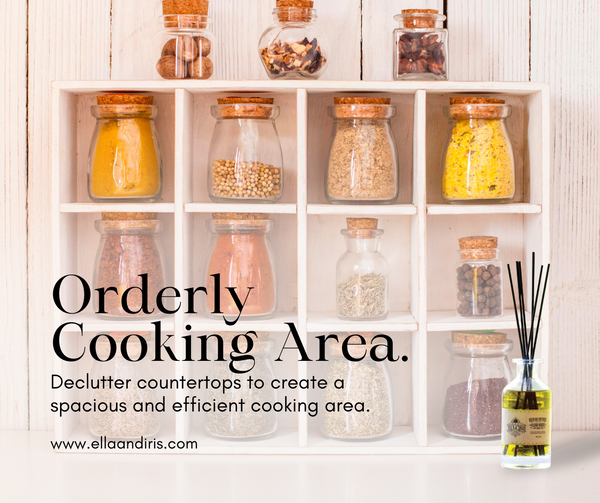 Orderly & Odor-free Kitchen with Ella & Iris Home Clean House Scent Reed Oil Diffuser