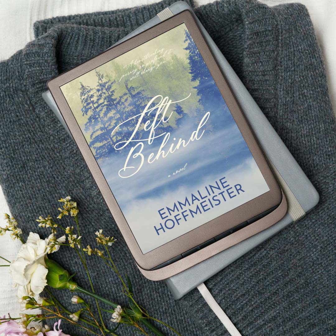Left Behind by Emmaline Hoffmeister, an LDS Christian fiction novel.