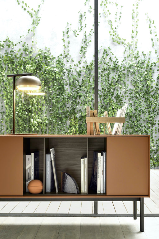 Portalegna da Esterno o Interno di Design, Nero o Corten 45x45xH70 cm -  Riviera