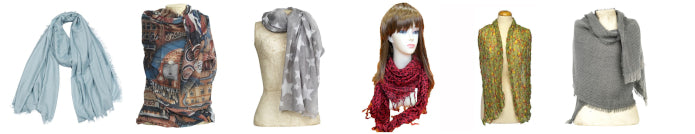 Schals und Foulard mit angesagten Farben und Mustern