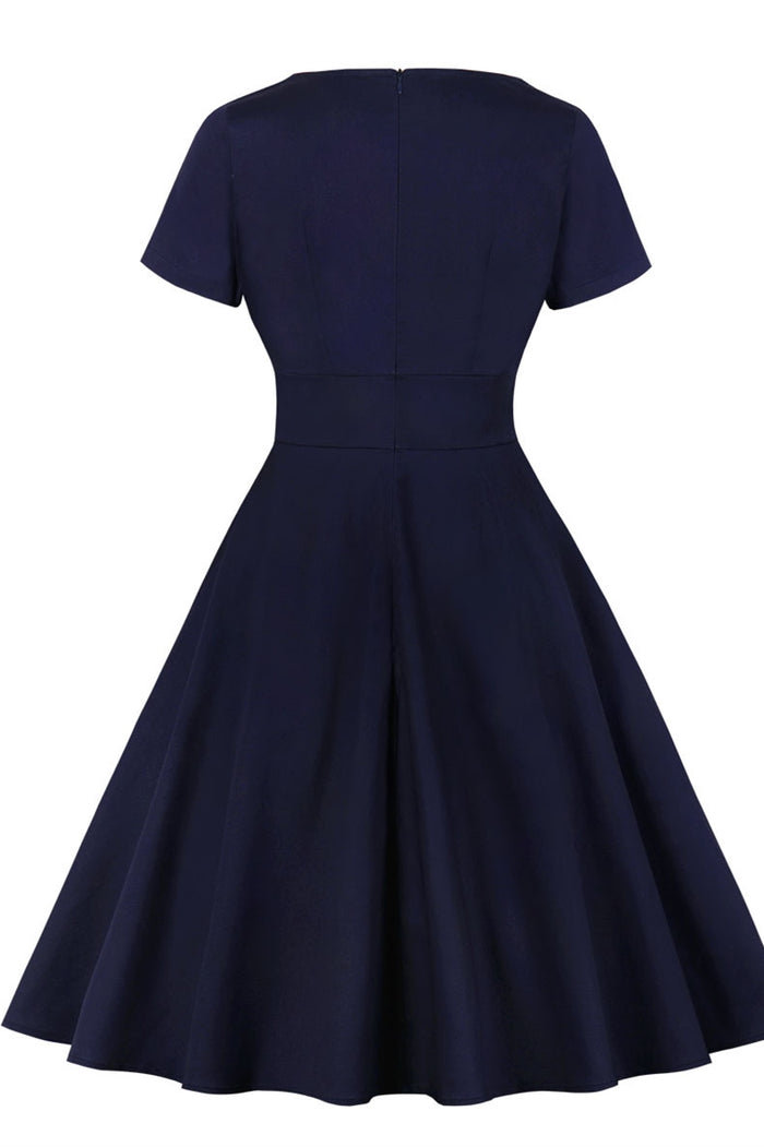 50s Vintage Light Blue Dress