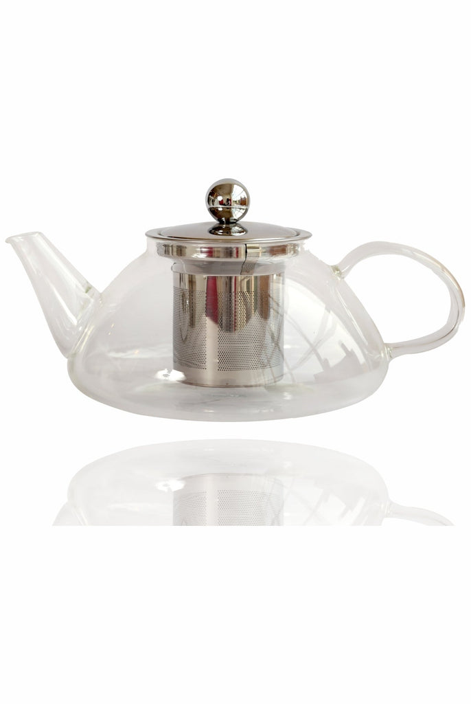 Glass Tea Mug, Stainless Steel Filter & Lid S'050XD S'049XD