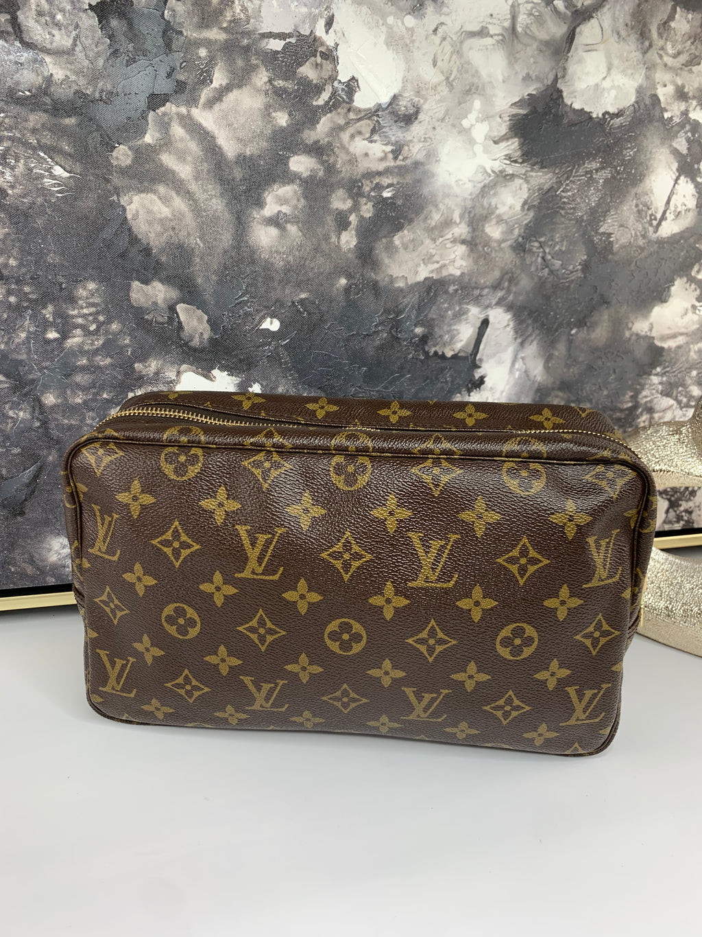 Louis Vuitton Caramel Monogram Wild at Heart Toiletry Pouch 26 Cosmetic Bag 1118lv33