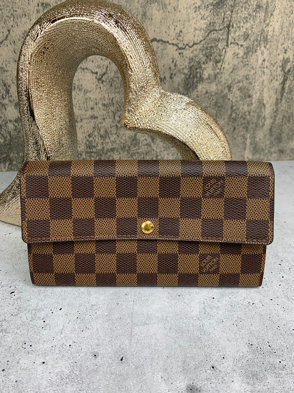 Louis Vuitton Sarah Wallet Damier Ebene – yourvintagelvoe