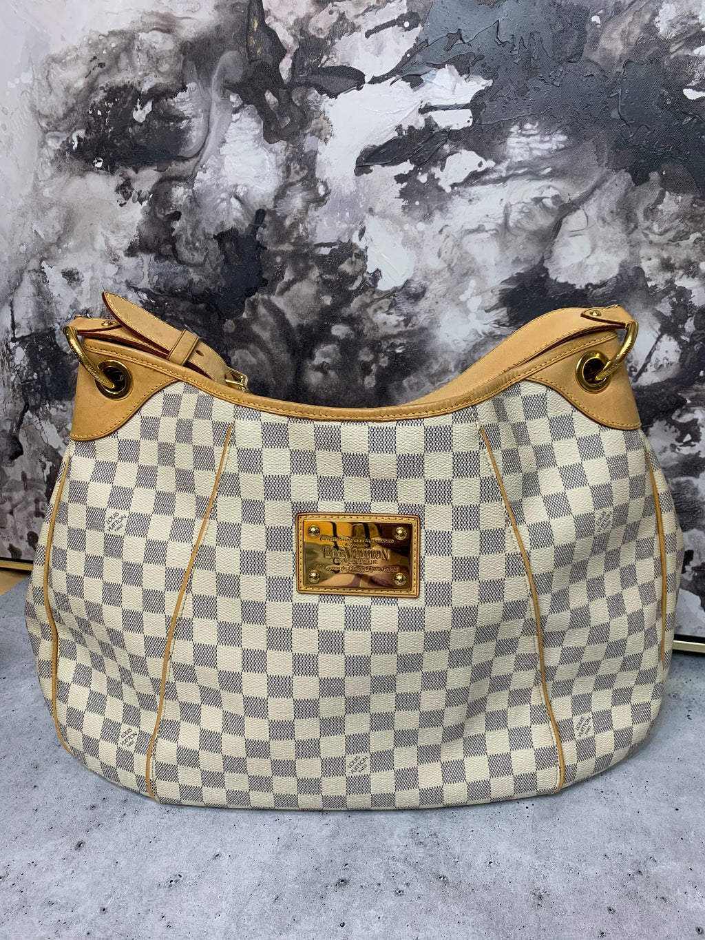 LOUIS VUITTON Galliera PM Damier Azur Canvas - Depop