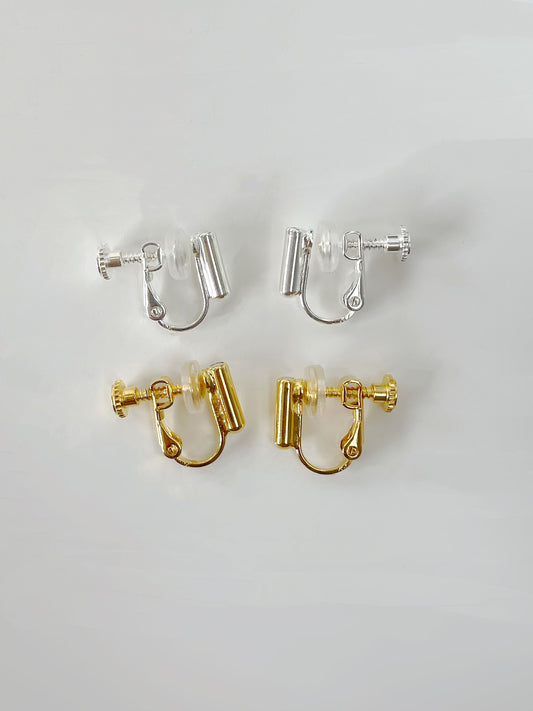 Gold Clip On With Silicon Earrings Converters – Belly Bear Workshop