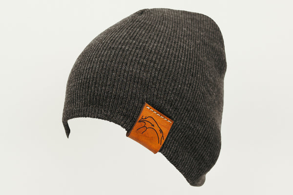 Heather Grey Beanie Toque CLOTHING Tag STONE – with Flip BUFFALO