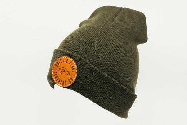 Olive Green Cuffed – Toque STONE CLOTHING Flip with BUFFALO Tag