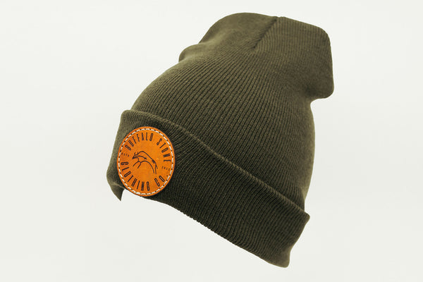 Olive Green Cuffed Toque with Flip Tag – BUFFALO STONE CLOTHING