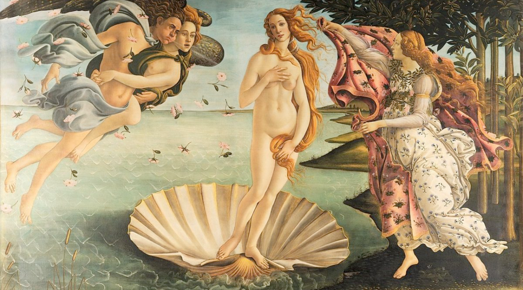 naissance de venus botticelli symbolise amour